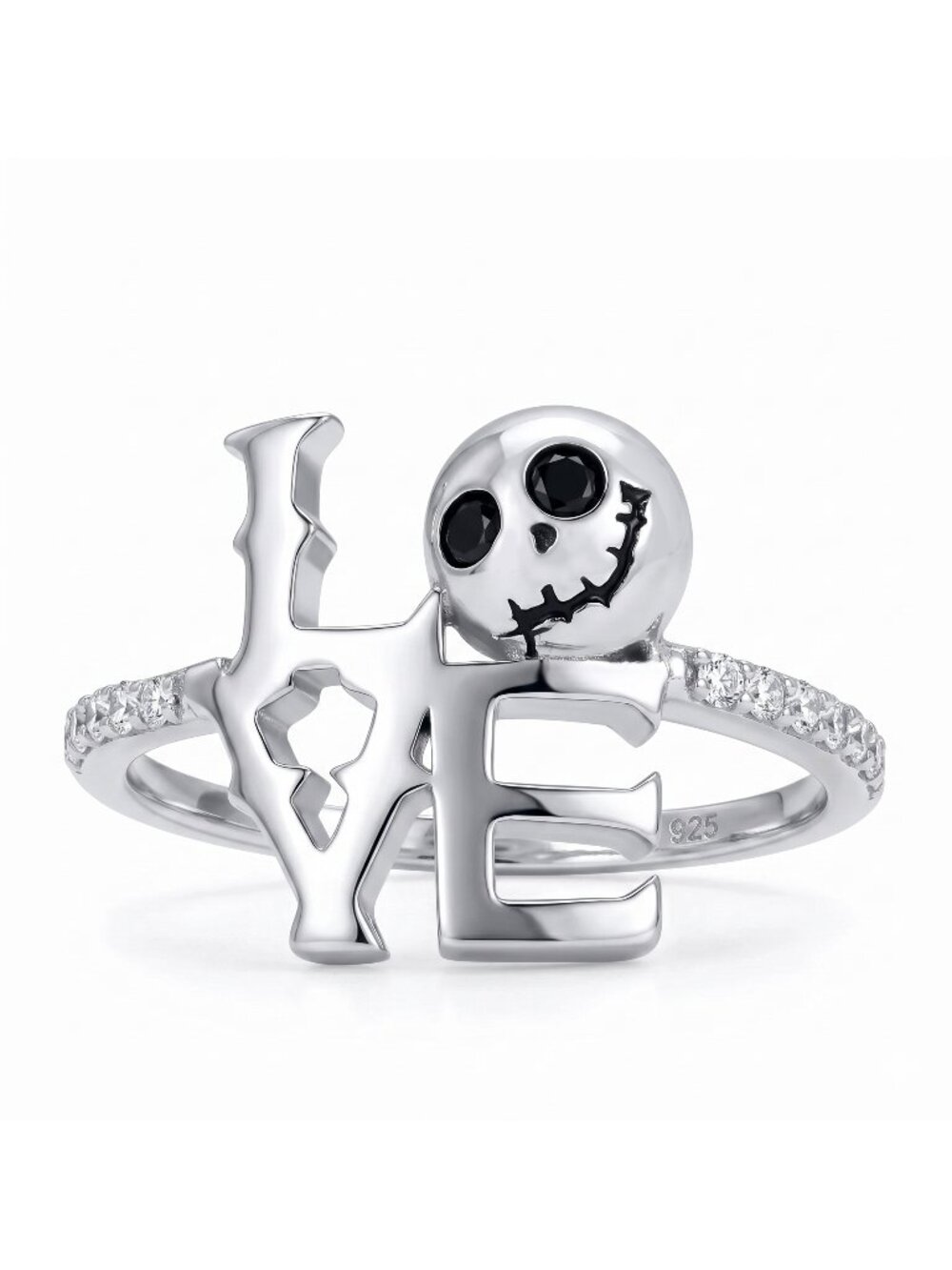 RARE Jack Skellington Love Ring, Nightmare Before - 925 Sterling Silver Disney